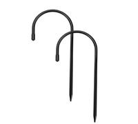 2 Piece Heavy Duty U Shaped Ground Downspout Fixing Stakes | Sturdy U shaped design provides holding power to secure downspouts and landscaping fabric firmly in soil