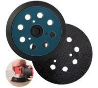 2 Piezas 125 mm Plato de Lija, 8 Orificios 125 mm Almohadillas Repuesto de Lijadora Orbital Almohadillas para Traje Makita BO5031 M9204 BO5021 BO5041 für DeWalt 151281-08 DW4388 Porter Cable 390-390K