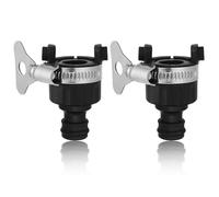 2 piezas 16 mm conector de manguera universal grifo manguera de jardín grifo conector interior y exterior mezclador grifo conector de manguera para jardín, cocina baño ajustable