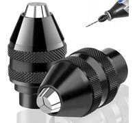 2 piezas 4486 portabrocas para Dremel, portabrocas para Dremel de repuesto 1/32 hasta 1/8, cambio de accesorios sin esfuerzo, ideal para profesionales y entusiastas del bricolaje, accesorios de