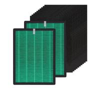 (2 Piezas) Airmega 150 filtros de repuesto para purificador de aire Coway Airmega 150, H13 True HEPA y filtro de carbón activo, 2 filtros verdes y 10 filtros de carbón activo, AP-1019C-FP