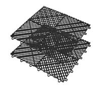 2 Piezas Alfombrilla de Drenaje Antideslizante Plástico, 40x40 CM | Diseño Entrelazado, Rejilla Gruesa Orificios Grandes, para Zonas Húmedas, Piscina y Ducha