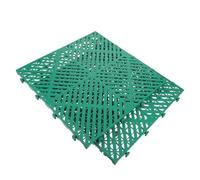 2 Piezas Alfombrilla de Drenaje Entrelazada para Garaje 40x40 CM | Plástico Perforado, Superficie Texturizada Antideslizante, Secado Rápido, Montaje DIY para Terraza, Balcón
