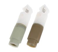 2 Piezas Amortiguador de Cierre Suave para Asiento de Inodoro, | Plástico y Acero Inoxidable, 8,30x2,20x2,20cm, Baño, Tapa y Modelos