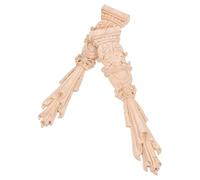2 Piezas Apliques de Madera Tallada Estilo Europeo, Columna Romana | Madera de Caucho, Superficie Pintable, Instalación Rápida, para Camas y Estanterías, Decoración Clásica