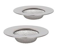 2 Piezas Bañera y Fregadero Filtro de Acero Inoxidable, Colador para Cocina y Baño, Drenaje de Residuos
