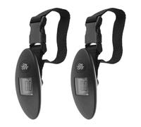 2 Piezas Báscula Digital Colgante para Equipaje 40kg/88lb, ABS | Portátil y Precisa, Pantalla Digital Clara, para Maletas, Aeropuertos y Envíos, Uso Fácil Estilo Aleatorio