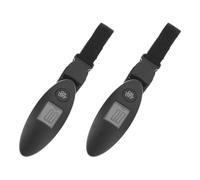 2 Piezas Báscula Digital de Equipaje Colgante 40kg 88lb ABS Negra | Medición Precisa, Pantalla Digital Clara, Portátil y Fácil de Usar, para Estaciones y Aeropuertos Estilo Aleatorio
