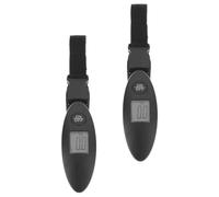 2 Piezas Báscula Digital Portátil 40kg 88lb Negra | Abs, Pantalla Digital Clara, Uso en Aeropuertos y Envío, para Maletas y Paquetes Estilo Aleatorio
