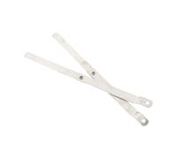 2 Piezas Bisagra de Soporte Plegable, Lado Derecho | Estructura Plegable Varilla de Tracción, Acabado Plata Liso, para Marcos de Muebles y Mesas Plegables