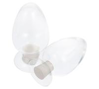 2 Piezas Botella de Exhibición de Vidrio 250ml 125ml Goma | Diseño Simple y Delicado, Estructura Estable que No se Vuelca, para Hogar y Restaurante