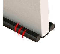 2 Piezas Burlete Puerta Entrada Espuma, 93cm Burlete Bajo Puerta Doble Rollo, Tira De Sellado Inferior De Puerta Ajustable, Tira De Sellado Para Antipolvo, Aislamiento Acústico, Agua E Insectos