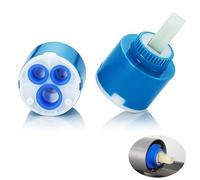 2 Piezas Cartuchos de Grifo de Cerámica 35 mm Cartucho de Ceramico Mezclador Compatible con Blanco 121894, Pieza de Repuesto para Grifos Alta Presión Mezcladores Monomando de Cocina Baño Ducha Bañera