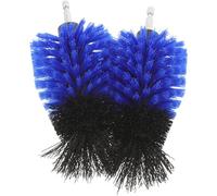 2 Piezas Cepillo de Taladro Cónico de Acero y PP | Punta para Rincones, Uso en Taller y Fregadero, Apto para Desagües y Llantas, Color Brillante