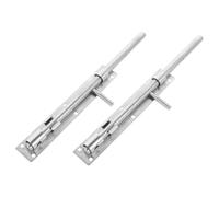 2 Piezas Cerradura de Barril de Acero Inoxidable Grueso | Montaje Horizontal, Orificios 5,6mm y 23mm, Acabado Pulido, para Armarios y Establos
