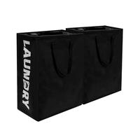 2 Piezas Cesto para Ropa Sucia,75L Bolsas Cestos para la Colada Plegable Bolsas de Lavandería Grande Cesto Ropa Sucia, Impermeable Canasta de Lavandería para Cuarto de Lavado Baño,60x40x34cm