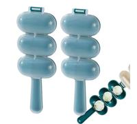 2 piezas Coctelera de bolas de arroz, Molde para bolas de arroz, molde para hacer almuerzo, kit de fabricación de rodillos de sushi, Ball Shape Sushi Maker Mould, Cocina Coctelera Herramienta