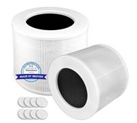 (2 Piezas) Core Mini Filtro de repuesto para purificador de aire LEVOIT Core Mini, CoreMini H13 True Filter, filtro 3 en 1, filtros de carbón activado, 2 filtros Core Mini + 8 almohadillas aromáticas