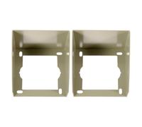 2 Piezas Cubierta para Timbre y Enchufe Exterior, Pared Hierro | Protege contra Lluvia y Suciedad, Acceso Práctico para Mantenimiento, Uso en Porches y Zonas Exteriores