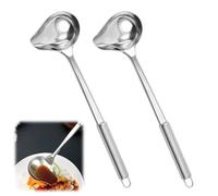 2 Piezas Cucharón para Salsa con Pico, Cucharón de Sopa con Boquilla de 30cm, Cucharones para Servir, Cuchara para Rociar Salsa con Pico, Aptos para Lavavajillas, Cucharón para Salsa, Sopa y Aliños