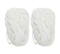 2 Piezas Cuerda de Autorriego para Plantas de Interior White | Poliéster Algodón, Corte Fácil, sin Electricidad, Humedad Continua por Capilaridad, para Suelo y Hogar