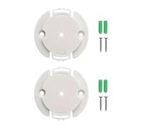 2 piezas de base de montaje para cámara de seguridad Xiaomi, soporte de montaje de plástico para cámara CCTV, adaptador para instalación en pared de cámara Xiaomi, tamaño 1.97in × 1.89in (5cm × 4.8cm)