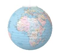 2 piezas de decoración del Día de la Tierra para el hogar, farol de mapa del mundo, papel de educación geográfica, farol de globo terráqueo de la tierra, adorno temático de viaje, decoración par-t+y,