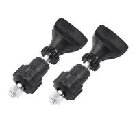 2 piezas de fresadora de madera con base de fresadora eléctrica, tornillo de engranaje de metal, plástico, negro, para carpintería, corte y modelado