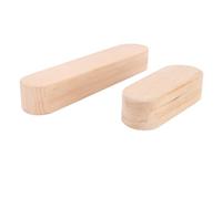 2 piezas de mazos de sastre de madera, de 7 y 12 pulgadas, con ranuras en ambos lados, para presionar costuras, acolchar y hacer dobladillos; herramienta con mango ergonómico,