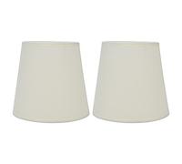 2 Piezas De Pantalla De Tela para Interior, Estilo Europeo para Lámpara De Candelabro con Enchufe De Tornillo E14, Lámpara De Pie, Lámpara De Pared De 4,4 X 6,0 X 5,5 Pulgadas(PX17 Beige)