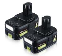 2 piezas de repuesto de 5,5 Ah para batería Ryobi de 18 V compatible con Ryobi 18 V batería P108 P107 P106 P104 P105 P102 para herramientas eléctricas Li-ion