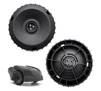 2 piezas de rueda impulsora cortadora de césped, ruedas delanteras de | Ø183 mm, repuesto rueda delantera compatible con Husqvarna Automower 105, 305, 308, Gardena R38Li, R40Li, R45Li, R50Li, R70Li