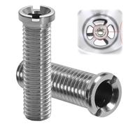 2 piezas de tornillo hueco para fregadero, tornillo hueco para válvulas de cesta filtrante, tornillo hueco de acero inoxidable M12 x 50 mm para fregadero, tornillos de lavabo de 50 mm, adecuado para
