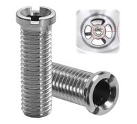 2 piezas de tornillo hueco para fregadero, tornillo hueco para válvulas de cesta filtrante, tornillo hueco de acero inoxidable M12 x 40 mm para fregadero, tornillos de lavabo de 40 mm, adecuado para