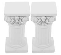 2 Piezas Decoración De Columnas Romanas Pilar Romano Columna Griega Estatua Macetero De Urna Griega Maceta Centros De Mesa De Boda Estilo Europeo Resina Sintética Base