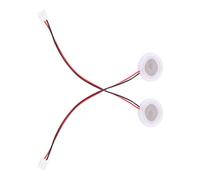 2 Piezas Disco Cerámico Microperforado 16mm para Generador de Niebla | Repuesto de 2 W, Voltaje Dc3-dc12v, Terminales y Anillos de Silicona, para Humidificadores y Agua