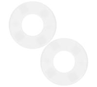 2 Piezas Escudos de Escalera de Piscina Abs, 52mm, Diseño Dividido | Cobertura de Huecos en Bordes, Acabado Blanco Limpio, Uso en Piscinas Enterradas Residenciales