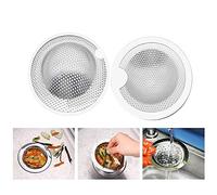 2 Piezas Filtro Fregadero,Filtro de Acero Inoxidable,Filtro de Drenaje,Filtro de Cocina,Filtro Tamiz,Filtro de Acero Inoxidable Filtro de Fregadero Para Fregadero Para Ducha, Baño o Cocina(7.6 cm)M