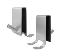 2 Piezas Ganchos Mampara Ducha, Colgador Toalla baño, Colgador Toalla mampara Ducha, Percha mampara Ducha de Acero Inoxidable para baño, Apta para Vidrios sin Marco de 5-10 mm