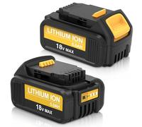 2 Piezas Goodexo 5000mAh de Repuesto para Dewalt batería 18V 5ah DCB184 DCB180 DCB181 DCB182 DCB200 DCB201 DCB204 para Dewalt 18V batería con indicador LED