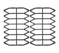 2 Piezas Inserto para Buzón de Correo de Silicona Negro | Protector para Rejilla, Bloquea Polvo y Salpicaduras Superficie Lisa Antideslizante, para Interior