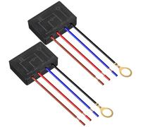 2 Piezas Interruptor Táctil Conmutador 1a 250v Negro | Módulo de Control de Lámpara Táctil, Regulador 4 Niveles, ABS Negro, para Reparación y Montaje