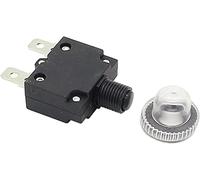 2 piezas interruptor térmico protector de sobrecarga interruptor de circuito de botón pulsador + cubierta impermeable (Color : 8A)(30a)
