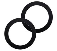 2 Piezas Junta FLG Fregadero Junta Accesorio, Juntas de Goma Sin Masilla Reemplazo para InSinkErator Fregadero Cocina Desagüe Basura (Negro)