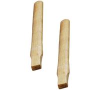 2 Piezas Mango de Madera de Repuesto, Mango Beige Pulido | Pieza para Restaurar Herramienta Rota, Acabado Liso sin Rebabas, Uso en Corte de Leña y Trabajo Exterior