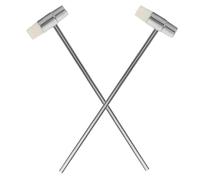 2 Piezas Mini Martillo de Metal, Precisión y Uso Multipropósito | Acero y ABS, Superficie Lisa sin Rebabas, para Relojería, Bricolaje y Banco Electrónico