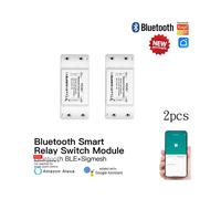 (2 piezas) Módulo de relé de interruptor inteligente Bluetooth MOES Control de punto único Control remoto inalámbrico