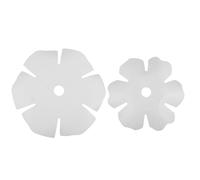 2 Piezas Pantalla de Lámpara Colgante, Pvc, Estilo Nórdico Moderno | Repuesto para Dormitorio y Luz de Mesa, Diseño Pétalo, Fácil Cambio, Acabado Suave, Adecuado para Decoraciones