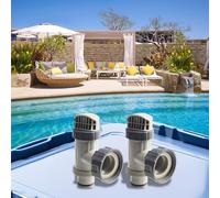 2 piezas para válvula de émbolo Intex, válvula de émbolo con kit de repuesto completo, válvula de émbolo adaptador de filtro de piscina, con juntas tóricas de manguera, arandelas escalonadas, diseño