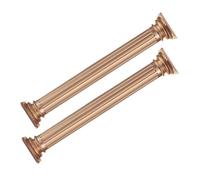2 Piezas Pegatina de Pared con Columna Clásica 3d Dorada de Pvc